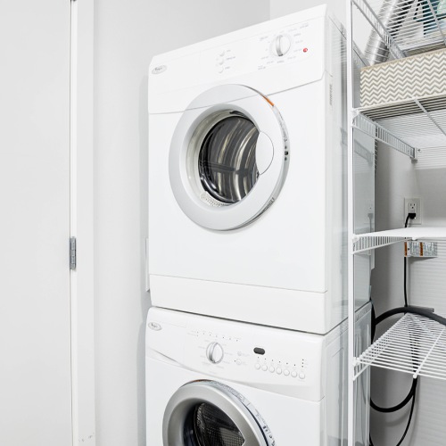 In-Home Full-Size Washers and Dryers In-unit washer and dryer at Smith & Burns Seattle apartments