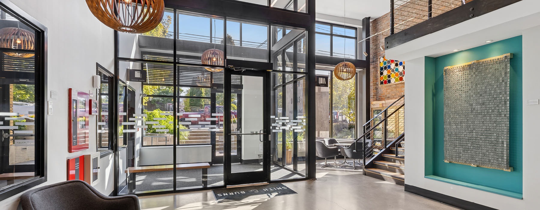 bright and spacious lobby
